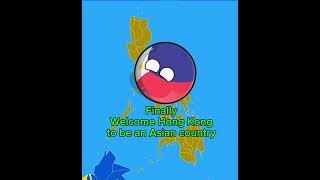 What if Hong Kong becomes a country  country countryballs mapper europe worldprovinces [upl. by Nidnarb]