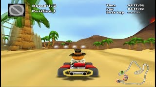 Moorhuhn Fun Kart 2008 PS2 Gameplay HD PCSX2 [upl. by Yenrab]