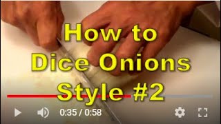 How to dice onions style 2  Ny The Cook [upl. by Lehcin]