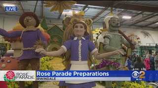 Preparations ahead of Rose Parade underway in Irwindale [upl. by Brinson241]