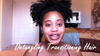 Detangling TransitioningNatural Hair 2 years 6 months [upl. by Drisko]