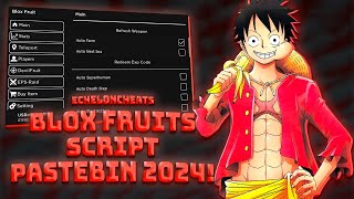 Incredible Blox Fruits Scripts  PASTEBIN 2024  BEST Free Executors For Blox Fruits Script 2024 [upl. by Violeta]