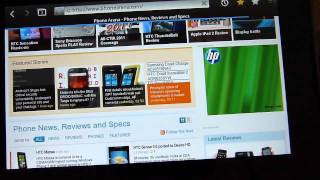 BlackBerry PlayBook Web Browsing Demonstration [upl. by Pooh]