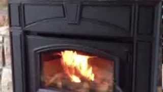 Quadra Fire Voyageur Grand Fireplace Insert [upl. by Aitropal381]