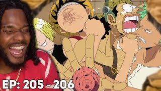 G8 FINALE  ONE PIECE REACTION EPISODE 205  206  ANIME  SUB [upl. by Telrats583]