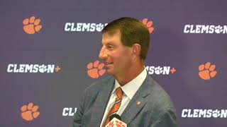 Clemson 59 NC State 35 Dabo Swinney postgame reaction pt 1 [upl. by Larentia]