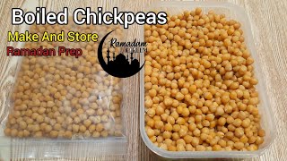 How to Boil and store ChanaChickpeas–Make And Freeze–Ramadan Special Preps by Halal Cuisine [upl. by Ingemar]