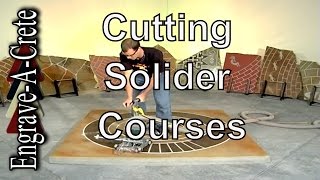 EngraveACrete Tools  Cutting a Solider Course with the Cobra [upl. by Evoy784]