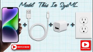 SysML  Modeling Plug amp Pinout Levels  iPhone Charger [upl. by Hgielek667]