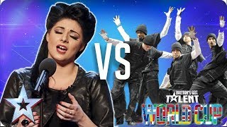 Lucy Kay vs Diversity  Britains Got Talent World Cup 2018 [upl. by Knorring]