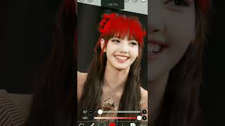 lisa edit ibispaintx blackpink kpop lisa rockstar shorts trending [upl. by Ahseyd945]