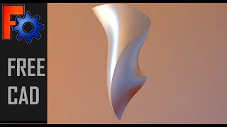 FreeCad  Using Freehand Bspline Gordon Surface And Filling Tools To Create A Sculpture [upl. by Dulla]