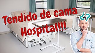 Tendido de cama hospitalaria Aprende a hacerla [upl. by Nibor]