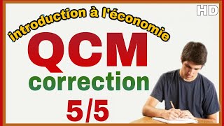 introduction à léconomie QCM Corrigé 5 [upl. by Minton336]