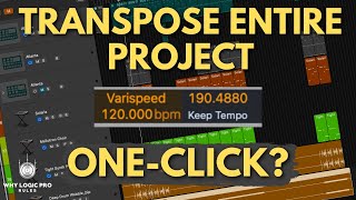 How to Transpose Anything in Logic Pro  Yes Even Entire Project [upl. by Angid899]