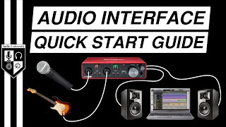 BASIC AUDIO INTERFACE SETUP with Focusrite Scarlett 2i2 3rd Gen [upl. by Ilarrold]