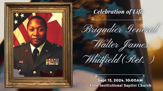 Celebration of Life for Brigadier General Walter John Whitfield U S Army [upl. by Nosae]