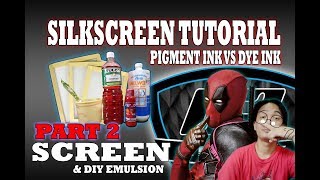 HOW TO SCREEN PRINT  Silkscreen tutorial part 2 screen and DIY photo emulsion [upl. by Bibeau731]