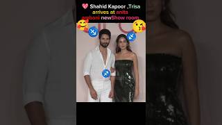 Shahid Kapoor and Trisa arrive at Nita ambani Tira shop [upl. by Kin]