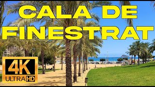 Caminando por la Cala de Finestrat Benidorm Alicante Valencia España 4K UHD Ultra HD [upl. by Anitrak]