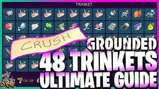 GROUNDED ULTIMATE TRINKETS GUIDE Rarest Best New Game Plus Every Charm And How To Get Them [upl. by Dnomar]