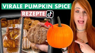 Ich teste VIRALE Pumpkin Spice Rezepte von TikTok WOW [upl. by Maddox]