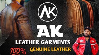 Leather Jacket Stock AK Leather Garments  video 7 [upl. by Odnarb327]