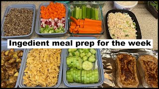 MEAL PREP  Ingredient prep for healthy flexible meals for Weight Loss  WW PointsCalories [upl. by Sirovart82]