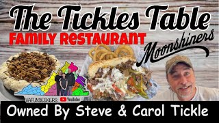 Tickles Table  Restaurant Owned by Moonshiner Tickle and Wife Carol  Ringgold VA [upl. by Nodnyl]