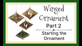 Winged Ornament  Part 2  Starting the Ornament Beading Tutorial [upl. by Gibbie904]