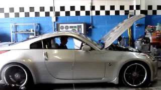 Nissan 350z vortech supercharged dyno tuning [upl. by Uthrop]