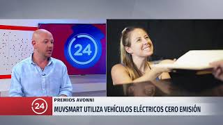 David Berdichevsky CEO de MuvSmart quotEs un servicio 100 sustentablequot  24 Horas TVN Chile [upl. by Siwel]