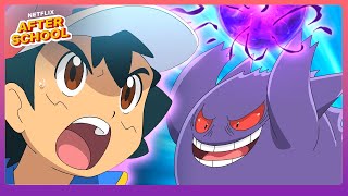 Gengar to the Max Ash’s Prankster Pokemon Rises 😈 Pokémon Journeys  Netflix After School [upl. by Maltzman]