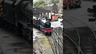 Haworth Shed With Fenchurch No 72 And Jubilee No 45596 Bahamas KWVR 4K [upl. by Wooster]