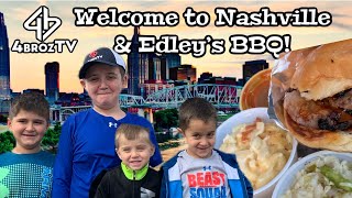 4BrozTV Welcome to Nashville And delicious lunch at Edley’s Barbeque [upl. by Espy]