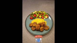 Healthy recipe Meatballs with mashed potatoes and saladChifteluțe cu piure de cartofi și salată❤️ [upl. by Graaf]