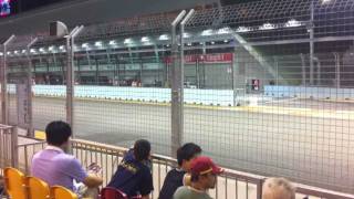 Formula 1 Singapore GP 2010 Pit Exit Grandstand [upl. by Airotnes661]