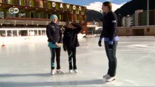 Eislaufen in Davos  Euromaxx  Schneetreiben [upl. by Garvy]