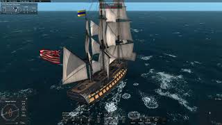 Redoubtable Vs LOcean Third Vs First Rate Naval Action Battle Gameplay [upl. by Eceirahs880]