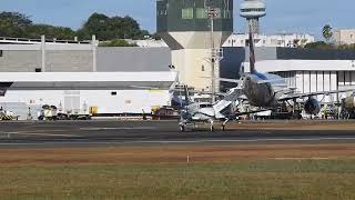 Taxi e decolagem do Beechcraft C90B King Air PTWQW do Aeroporto de Teresina [upl. by Gahl]