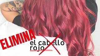 Como ELIMINAR el cabello ROJO de 1 sola APLICACION [upl. by Euqitsym579]