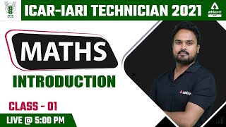 ICAR IARI Technician Recruitment 2021 Classes  Maths  Introduction 1 [upl. by Pryce]