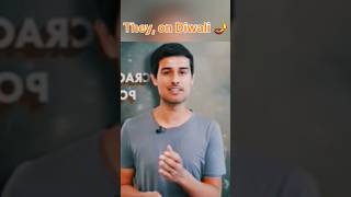 Dhruv Rathee on Diwali 🪔✨ । Dhruv Rathee । dhruvrathee diwali viral shorts [upl. by Yanehc142]