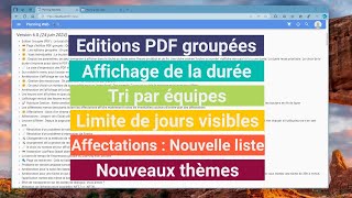 6 nouveautés de Planning Web [upl. by Nudnarb]