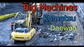 Komatsu Pc 290lc Excavator Vs Doosan 225 Steam Shovel [upl. by Ennaylil954]