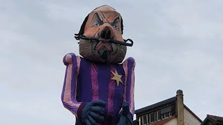 Carnaval des Bolzes Fribourg 2020 Mise à mort du Grand Rababou [upl. by Yslek646]