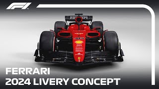 2024 Ferrari ‘Matte Scarlet’ Livery Concept  Showroom Showcase  F1 2024 Concept  Stefan Clift [upl. by Sihon]