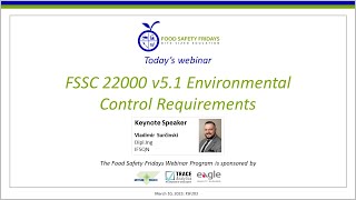 FSSC 22000 v51 Environmental Control Requirements [upl. by Ennavoj]