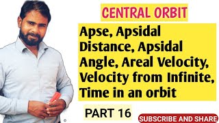 Apse  Apsidal Distance  Apsidal Angle  Areal Velocity  Velocity from Infinite  Time in an orbit [upl. by Yancey]