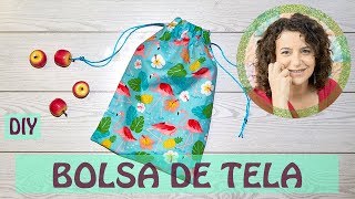 BOLSA de TELA MULTIUSOS y ECOLÓGICA Hazla de forma fácil NIVEL PRINCIPIANTE [upl. by Flavio953]